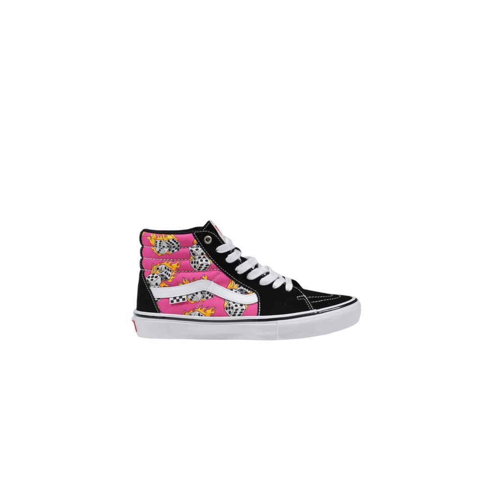 Tênis Vans de couro camurça rosa