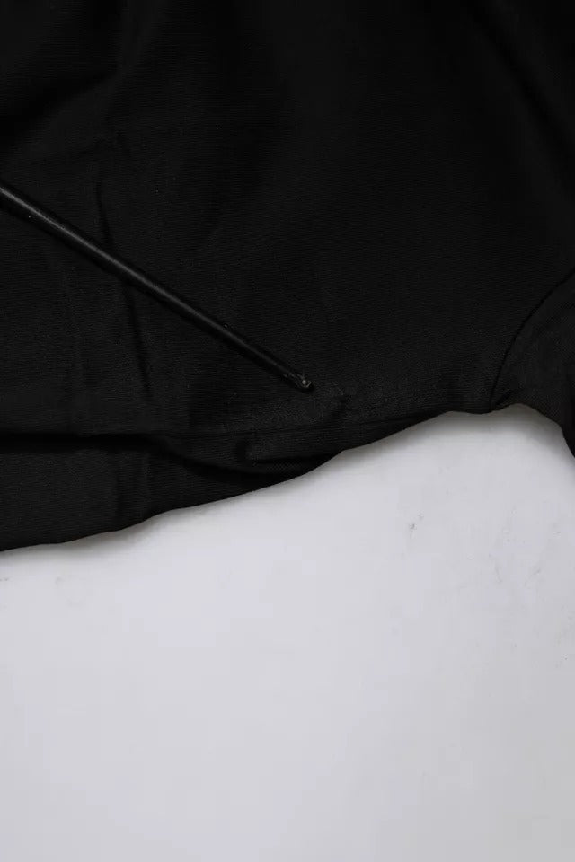 Camiseta Balenciaga preta de algodão com estampa de logotipo e gola redonda, manga curta