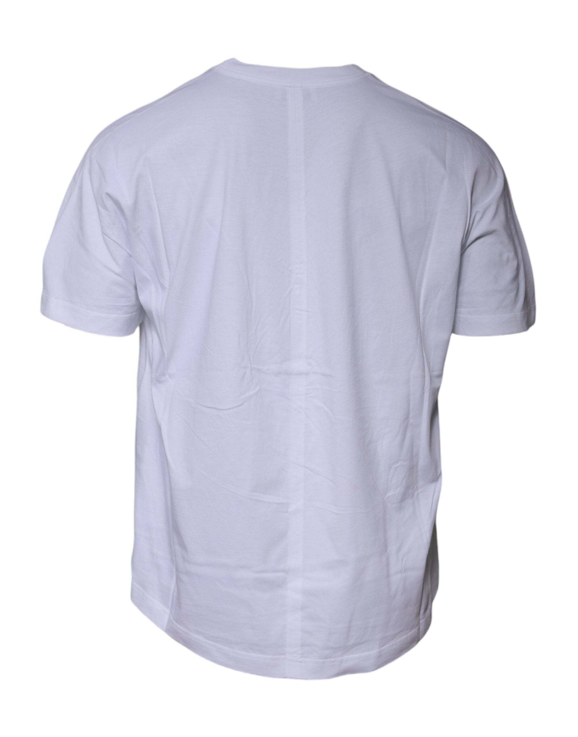 Camiseta Balenciaga de algodão com logo branco e gola redonda, manga curta