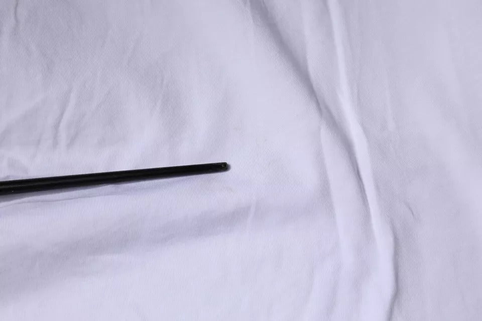 Camiseta Balenciaga de algodão com logo branco e gola redonda, manga curta
