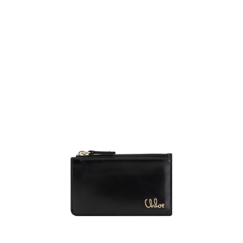 Porta-cartões com logotipo da Chloé