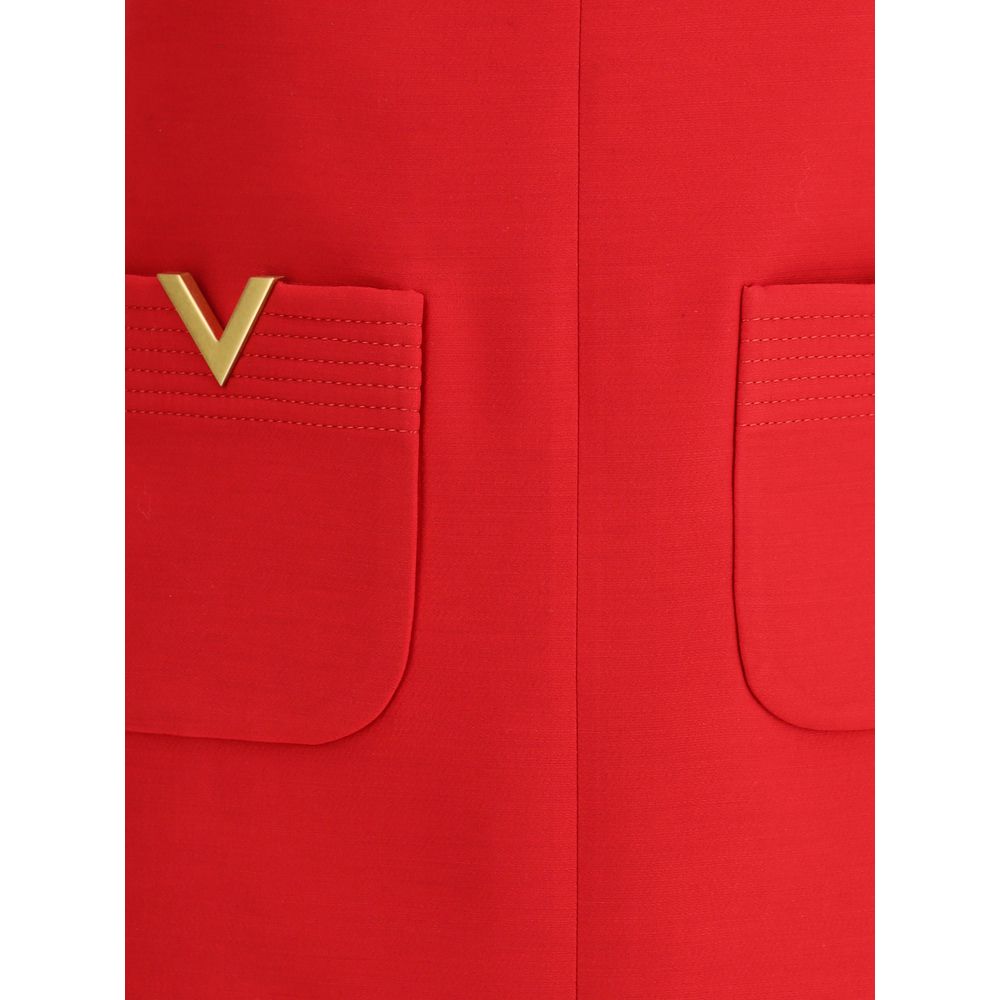 Vestido curto Valentino com recorte