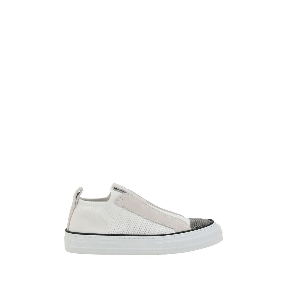 Tênis Brunello Cucinelli com detalhes icônicos