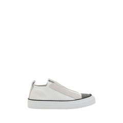 Tênis Brunello Cucinelli com detalhes icônicos