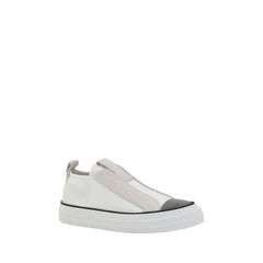 Tênis Brunello Cucinelli com detalhes icônicos