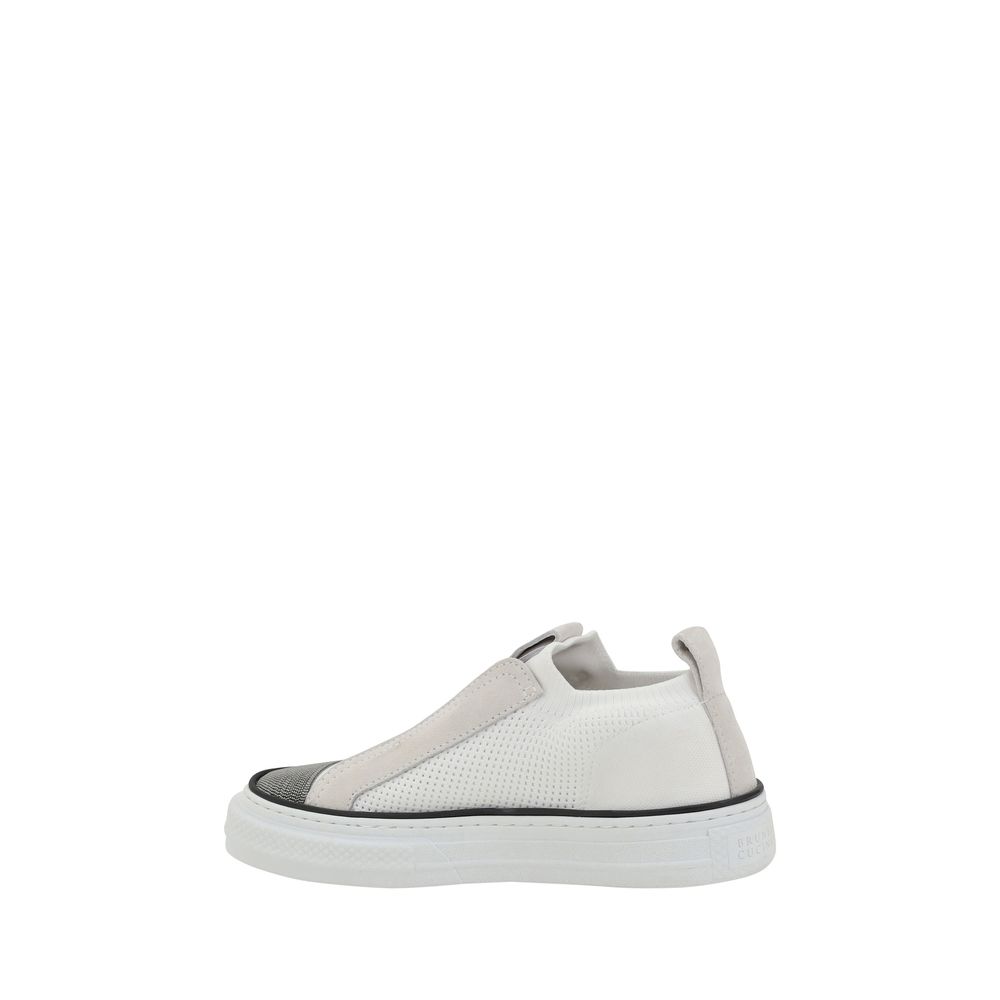 Tênis Brunello Cucinelli com detalhes icônicos