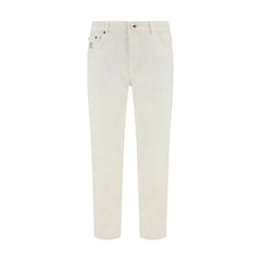 Jeans Brunello Cucinelli com bainha dobrada