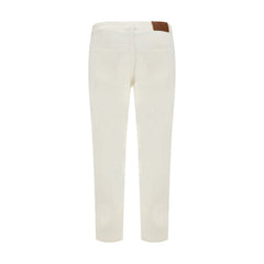 Jeans Brunello Cucinelli com bainha dobrada