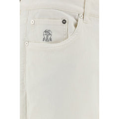 Jeans Brunello Cucinelli com bainha dobrada