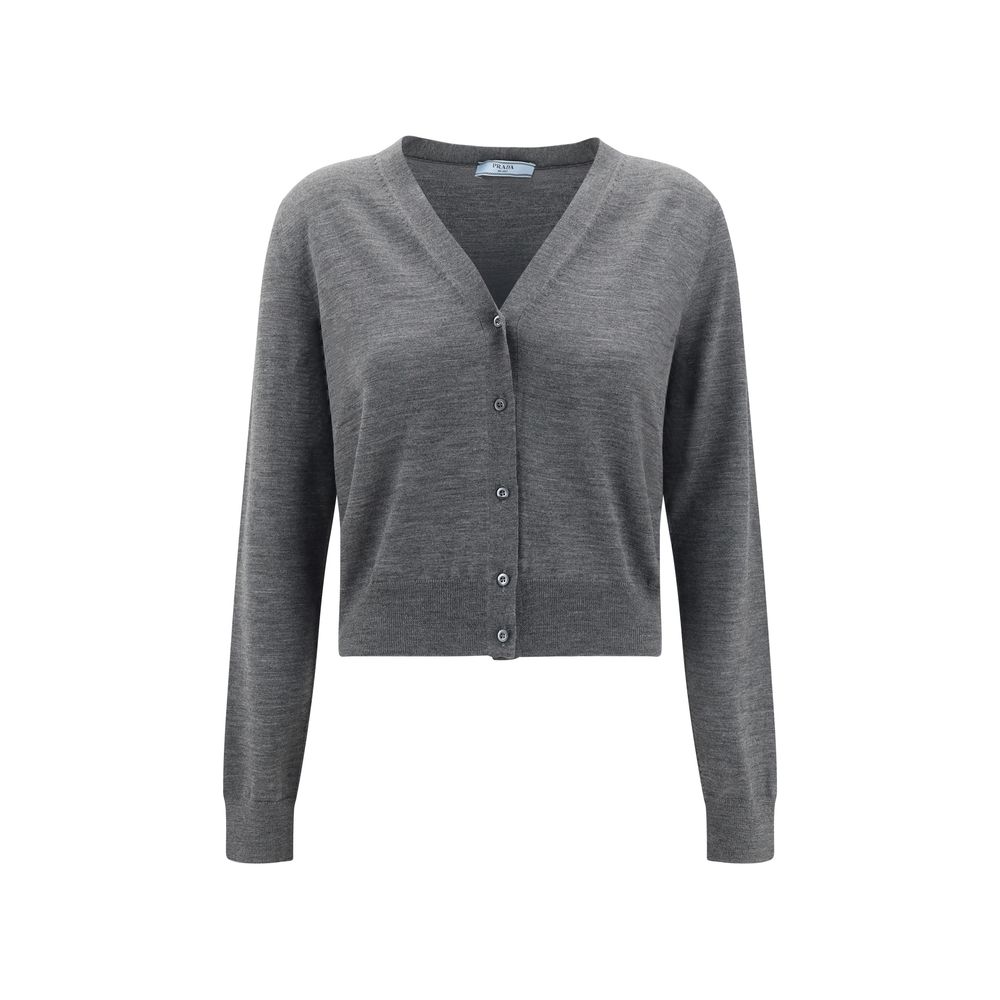 Cardigan de lã virgem Prada