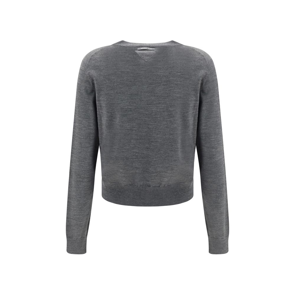 Cardigan de lã virgem Prada