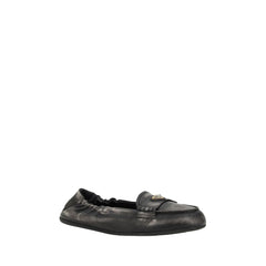 Mocassins Prada de couro com efeito vintage