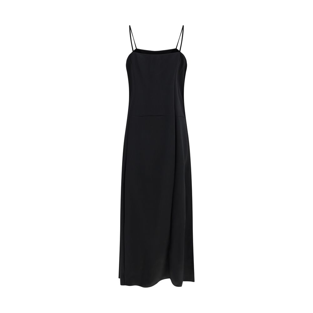 Vestido longo de seda Prada