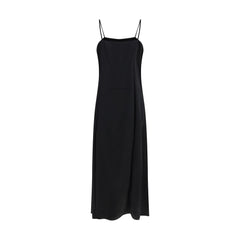 Vestido longo de seda Prada
