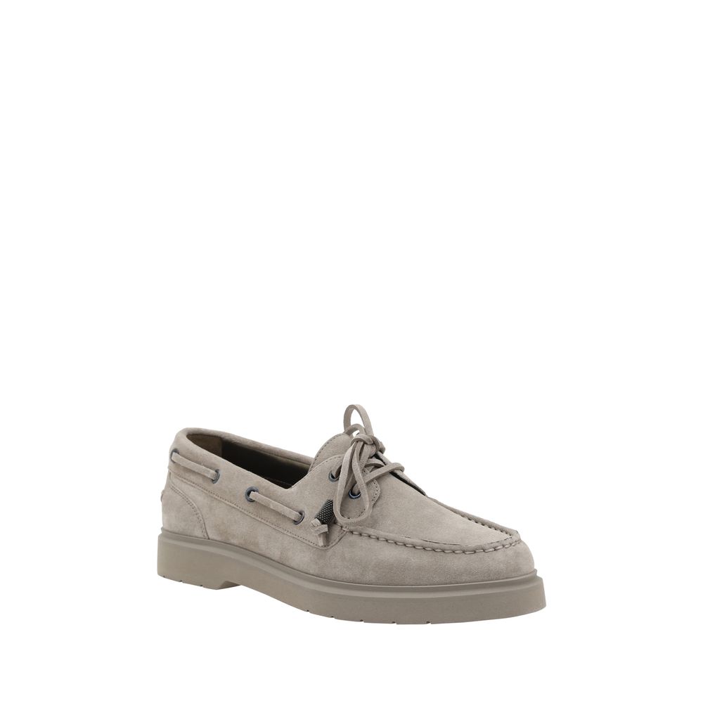 Brunello Cucinelli Mocassins de camurça