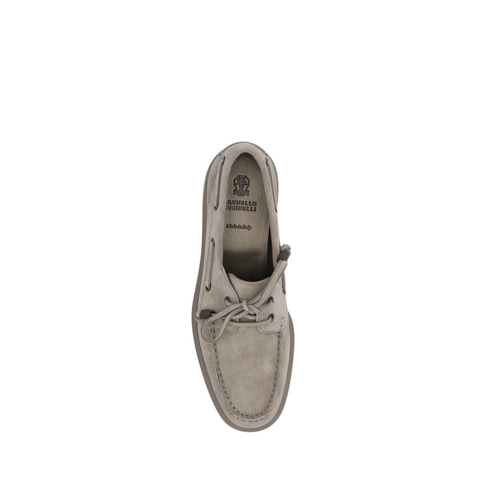 Brunello Cucinelli Mocassins de camurça