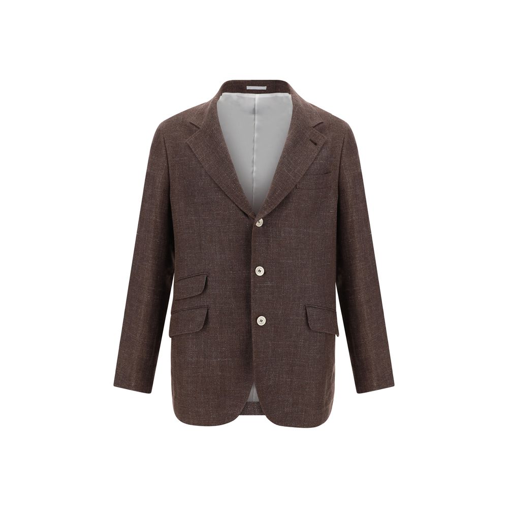 Jaqueta Blazer de Linho Brunello Cucinelli