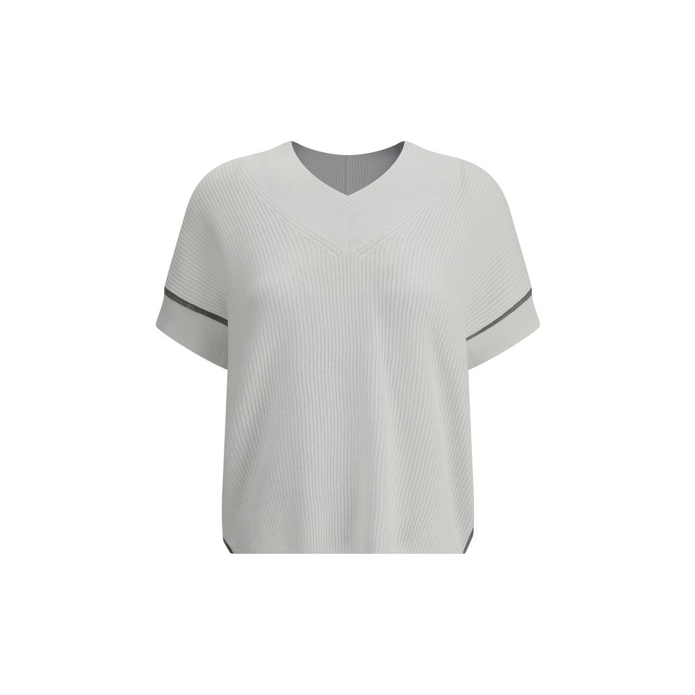 Blusa de manga curta Brunello Cucinelli