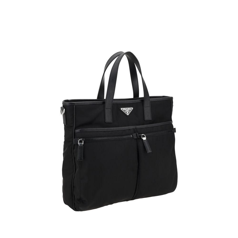 Bolsa tote com logotipo da Prada
