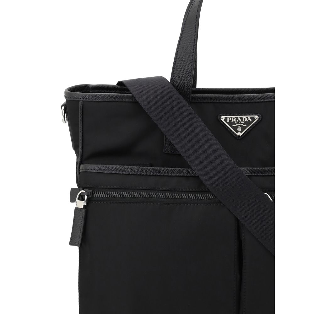 Bolsa tote com logotipo da Prada