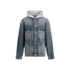 Jaqueta jeans com painéis Balenciaga