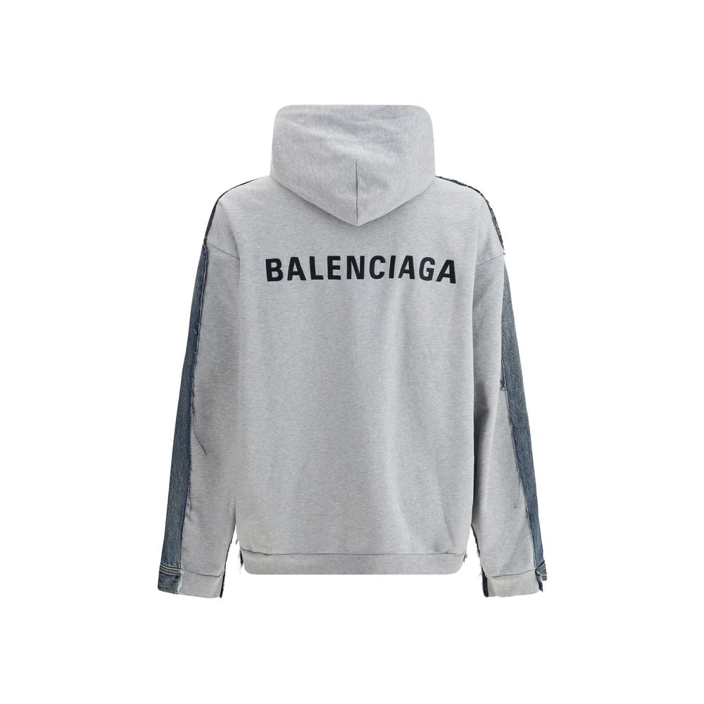 Jaqueta jeans com painéis Balenciaga