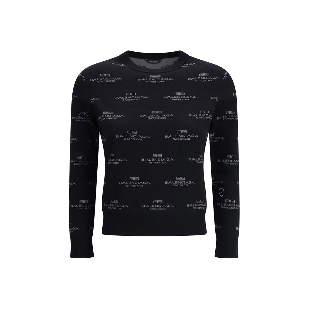 Suéter Balenciaga com logotipo completo
