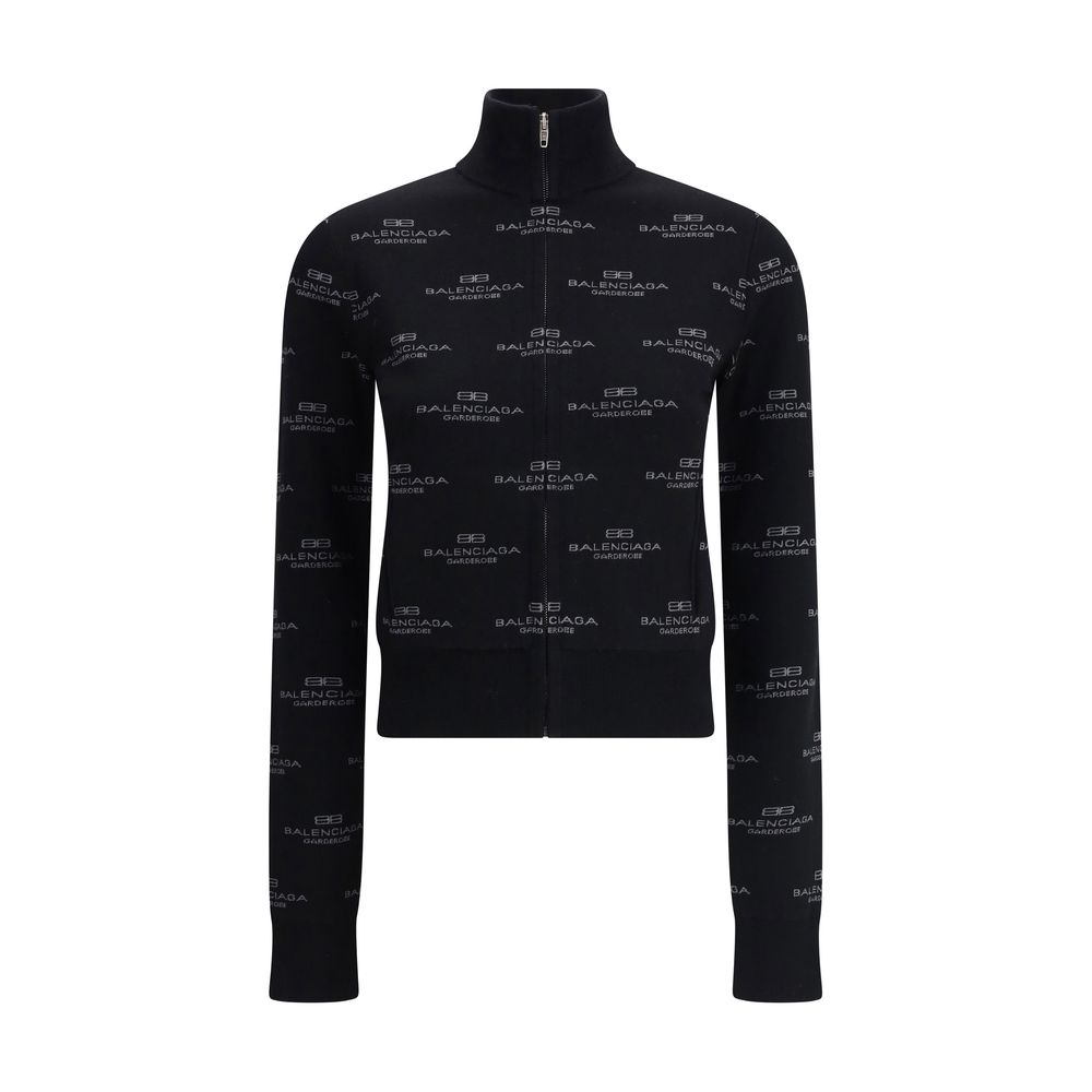 Cardigan com logotipo Balenciaga