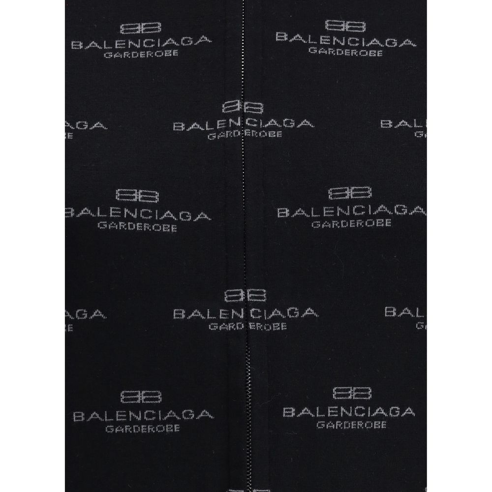 Cardigan com logotipo Balenciaga