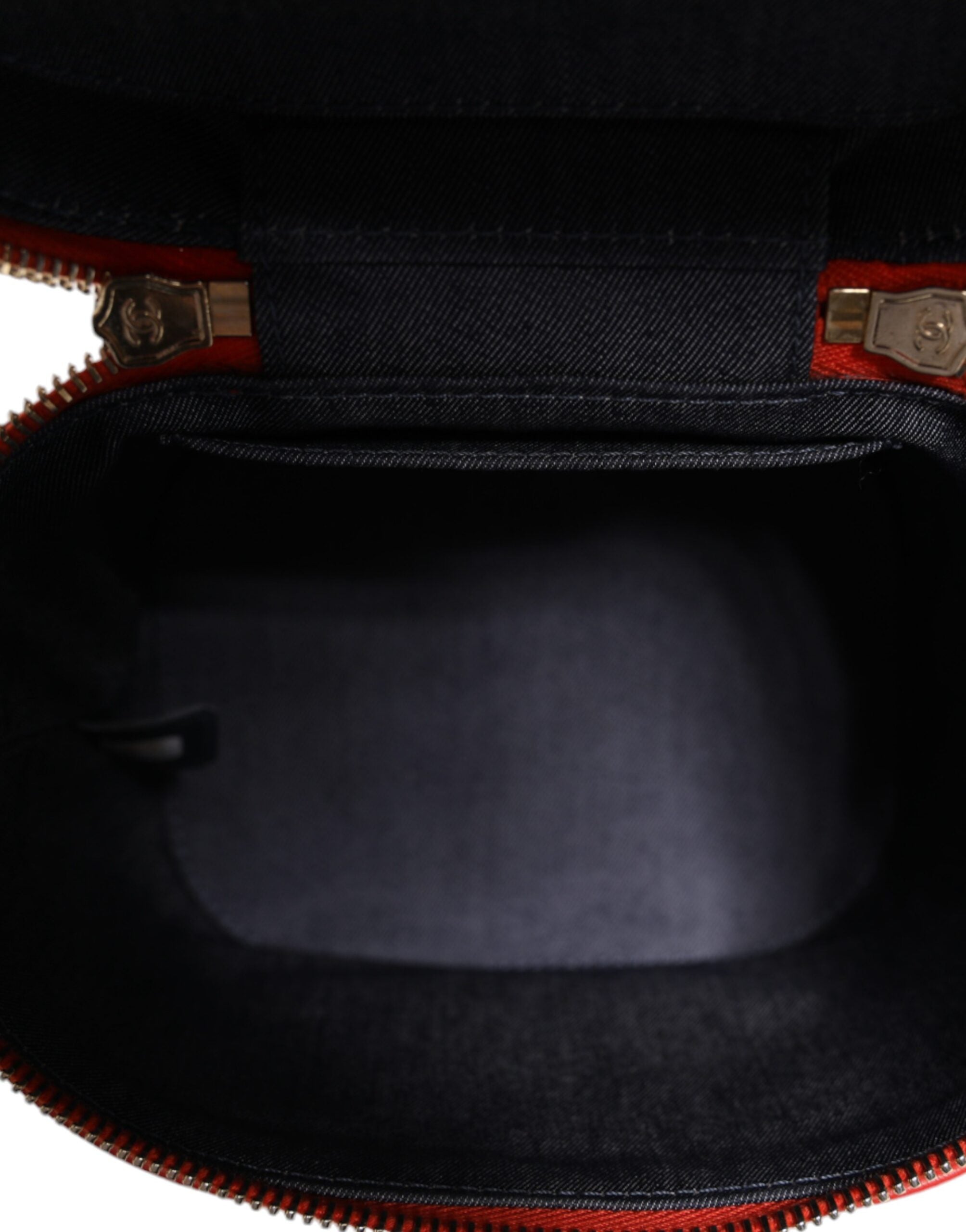 Bolsa de ombro com corrente Chanel Orange Coco Mark Vanity