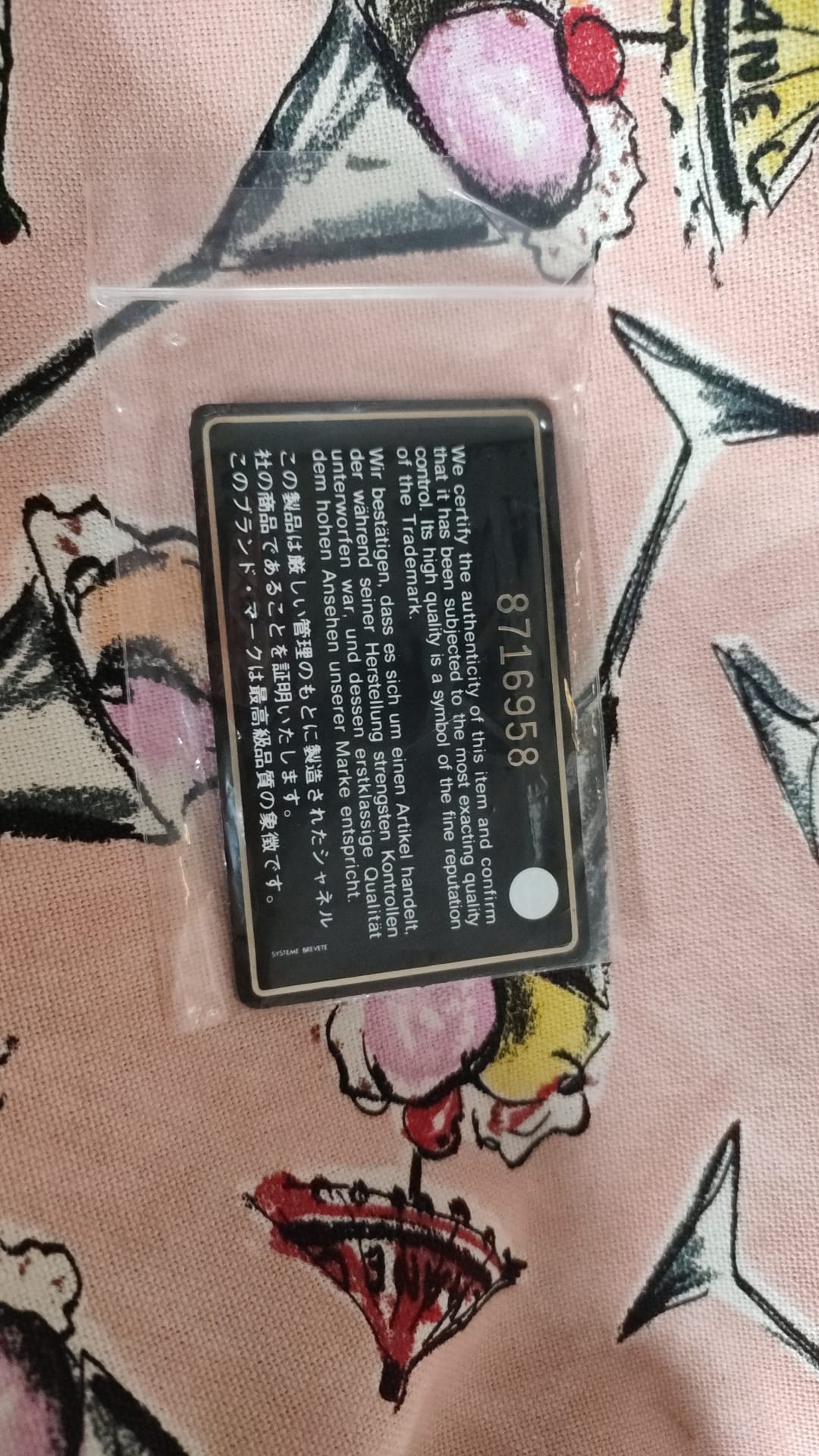 Bolsa Chanel Pink Cruise Collection Parfait Canvas Estampada