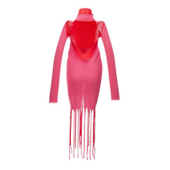 Vestido de algodão rosa Bottega Veneta