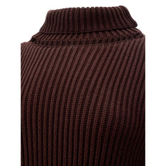Vestido elegante de viscose marrom Bottega Veneta