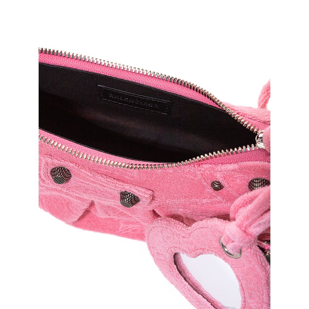Balenciaga Bolsa Tote Rosa Algodão Doce Elegante para um Estilo Sofisticado