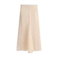 Saia midi de seda Fendi