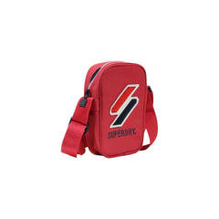 Bolsa mensageiro de poliéster vermelha Superdry