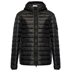 Jaqueta de Nylon Preta Stone Island