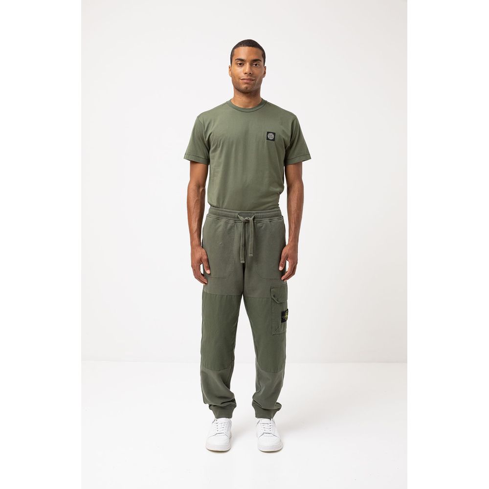 Calça Masculina Stone Island Verde Algodão