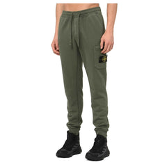 Calça de corrida masculina Stone Island Bege Algodão