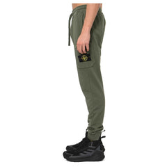 Calça de corrida masculina Stone Island Bege Algodão