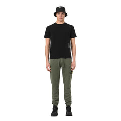 Calça de corrida masculina Stone Island Bege Algodão