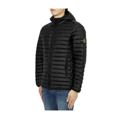Jaqueta de Nylon Preta Stone Island