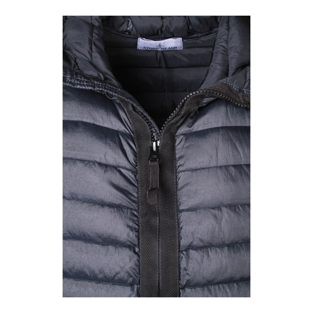 Jaqueta de Nylon Azul Stone Island