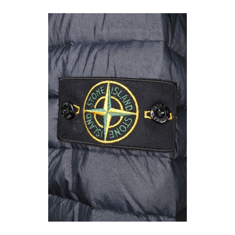Jaqueta de Nylon Azul Stone Island