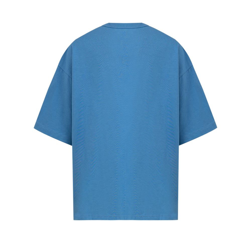 Camiseta de algodão azul Bottega Veneta