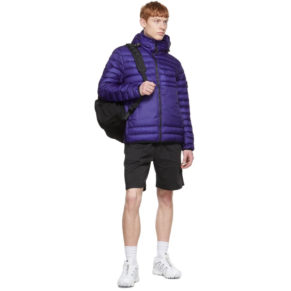 Jaqueta de Nylon Roxa Stone Island