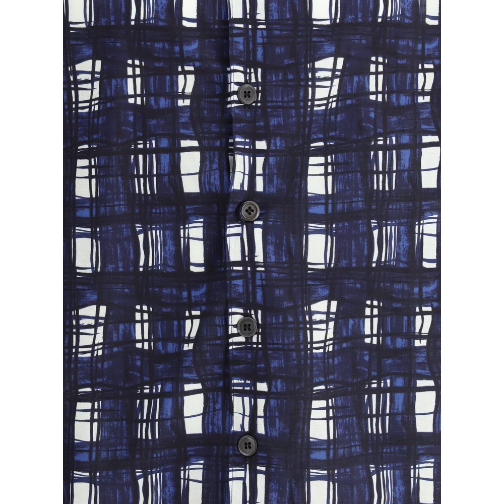 Camisa Prada Madras com padrão xadrez