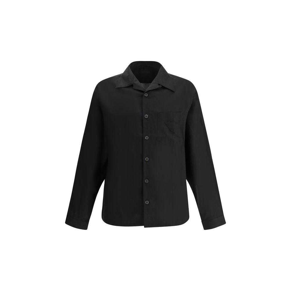 Camisa Prada de linho preta
