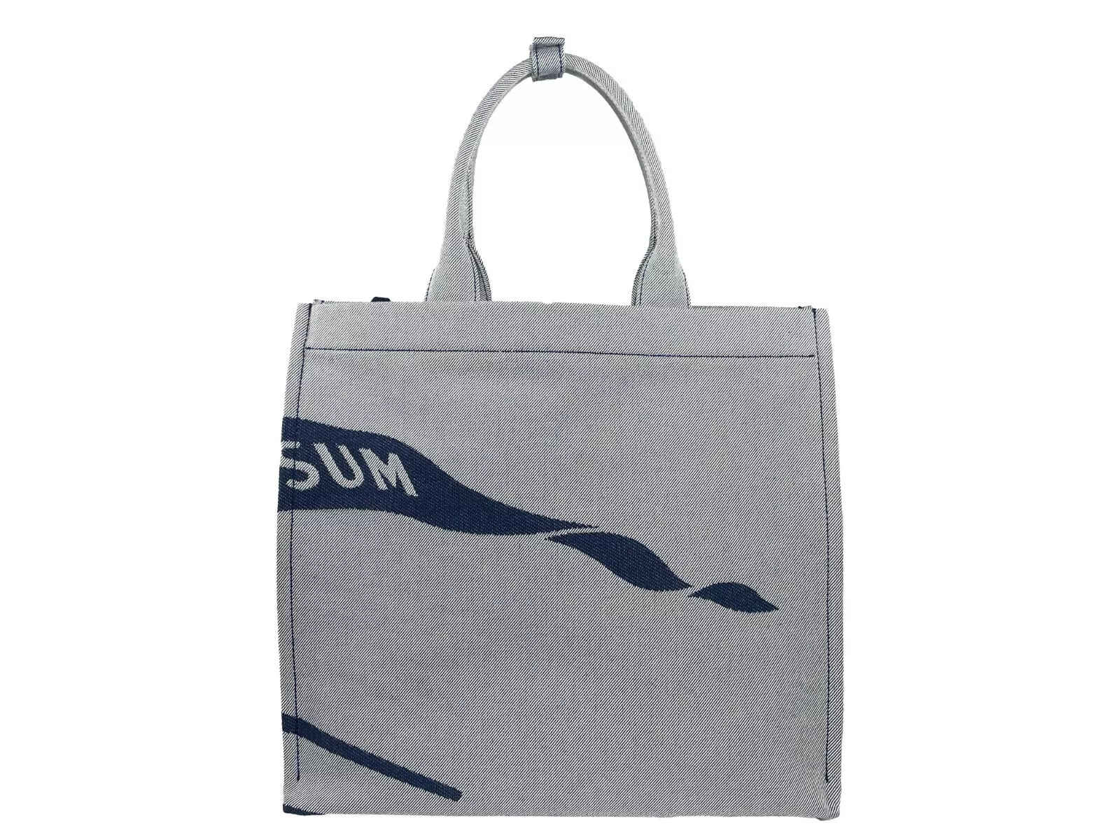 Bolsa tote de lona Burberry EKD azul marinho com porta-moedas