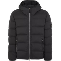 Jaqueta de Nylon Preta Stone Island